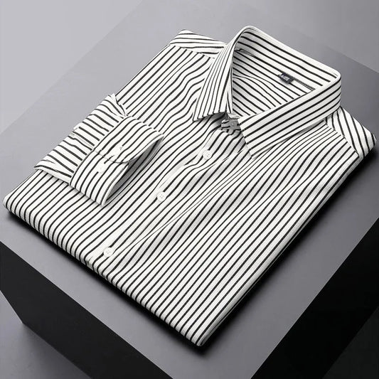Lavish White Striped Full Sleeve Shirt